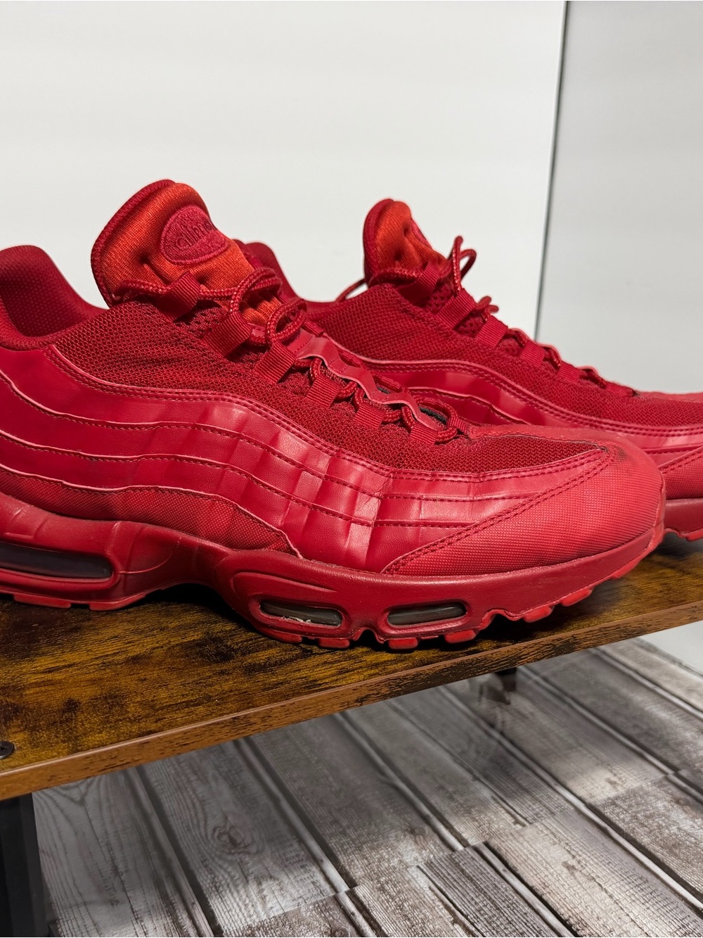 Nike Men's Triple University Red Air Max 95’s